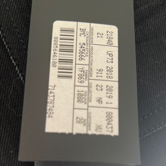 NWT absolutely gorgeous Saint Laurent Women's Dark Straight Leg Jeans - Picture 7 of 13